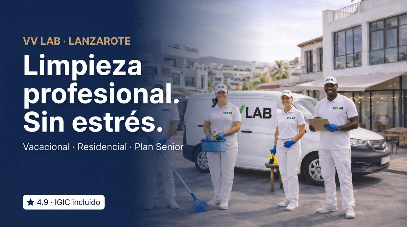 Lencería profesional planchada para vivienda vacacional en Lanzarote